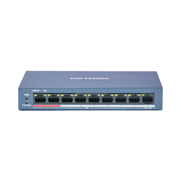 Switch PoE 8 cổng 100M Hikvision DS-3E0109P-E/M