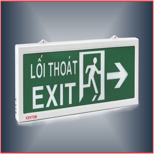 Đèn Exit thoát hiểm KT120/Kentom 2 mặt