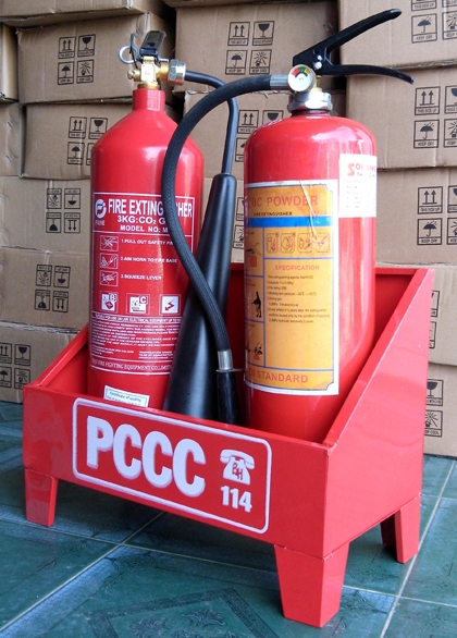 KỆ ĐÔI ĐỂ ĐẶT 2 BÌNH CHỮA CHÁY
