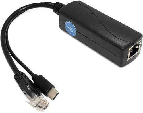 Bộ tách tín hiệu POE Splitter Tách POE 48v ra 5v cho camera imou ezviz chân TYPE C