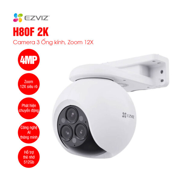 Camera WiFi 3 ống kính EZVIZ H80F (4MP+4MP+4MP)