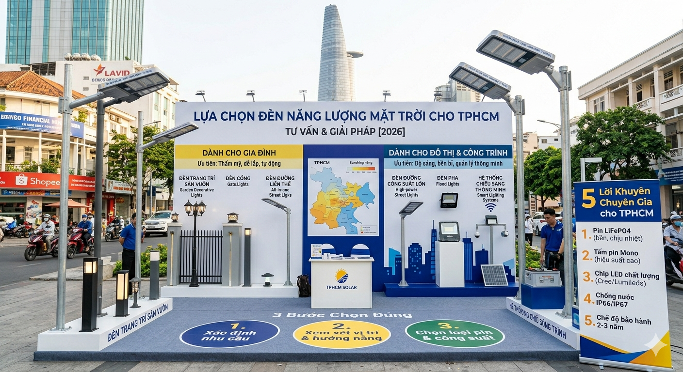 Nên Chọn Đèn NLMT Loại Nào Cho TPHCM?