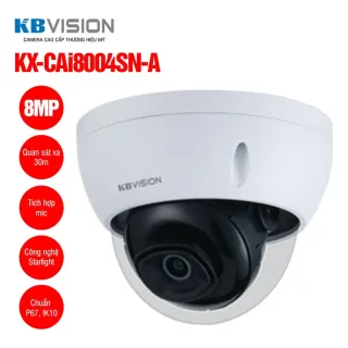 Camera IP Dome 8MP KBVISION KX-CAi8004SN-A