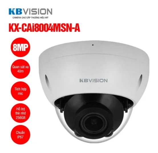 Camera IP Dome 8MP KBVISION KX-CAi8004MSN-A