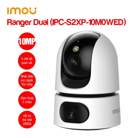 Camera Wifi iMOU 2 mắt Ranger Dual 10MP IPC-S2XP-10M0WED