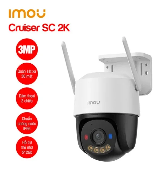 Camera Wifi iMOU Cruiser SC 2K 3MP (IPC-K7FP-3H0WE), quay quét 360 độ