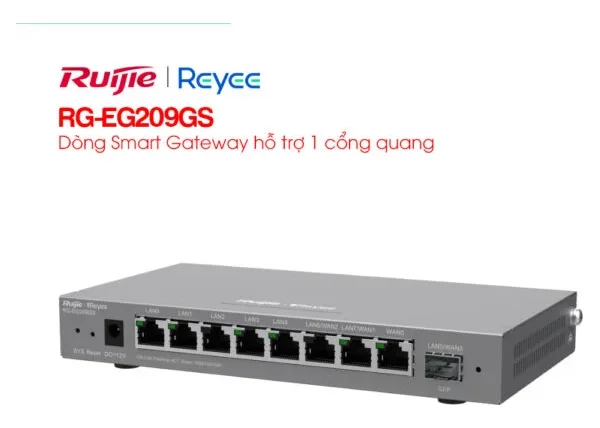 Smart Gateway 1 cổng quang RUIJIE REYEE RG-EG209GS