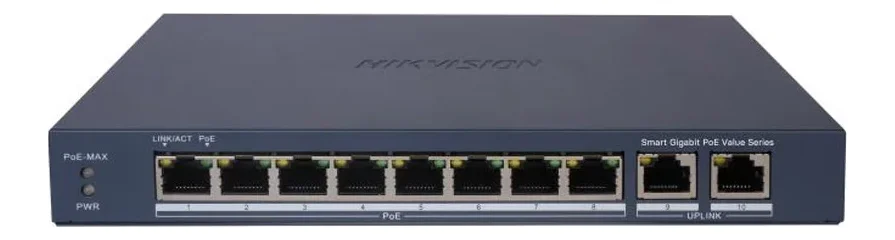 Switch mạng thông minh 8 cổng PoE Gigabit HIKVISION DS-3E1510P-EI/M