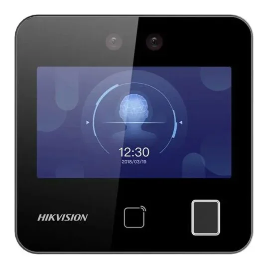 Máy chấm công khuôn mặt, vân tay, Thẻ Mifare HIKVISION DS-K1T343MFWX