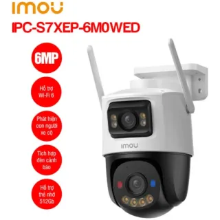 Camera Wifi ngoài trời 6MP iMOU IPC-S7XEP-6M0WED [2 ống kính, quay quét]