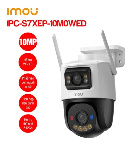 Camera Wifi ngoài trời 10MP iMOU IPC-S7XEP-10M0WED