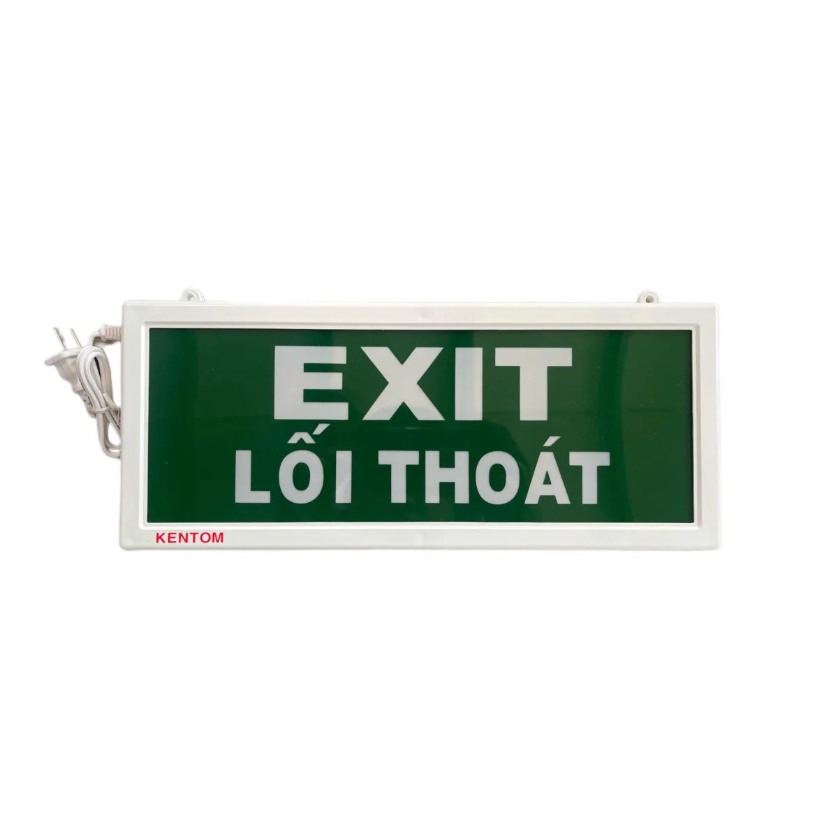 Đèn Exit thoát hiểm KT120/Kentom 2 mặt