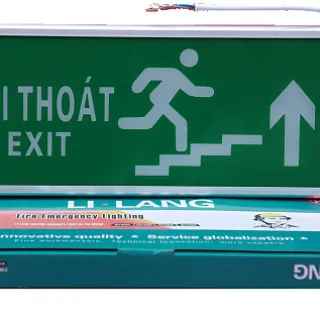 Đèn Exit thường loại 2 mặt (loại chỉ lên, xuống cầu thang) XF-BLZD- 2LREI 3WA