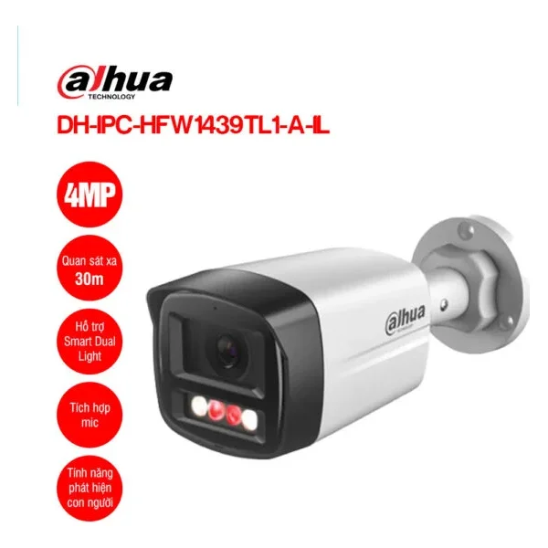 Camera IP 4MP DAHUA DH-IPC-HFW1439TL1-A-IL
