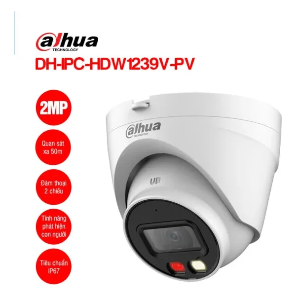 Camera IP 2MP DAHUA DH-IPC-HDW1239V-PV