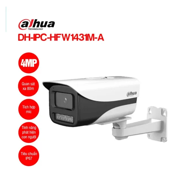 Camera IP 4MP DAHUA DH-IPC-HFW1431M-A