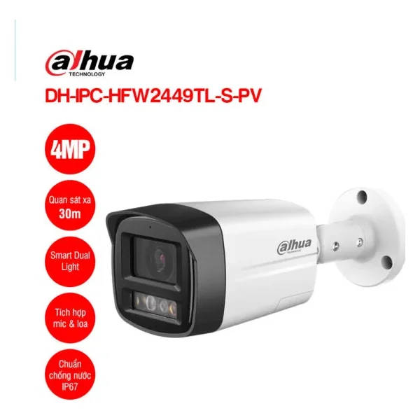 Camera IP 4MP DAHUA DH-IPC-HFW2449TL-S-PV