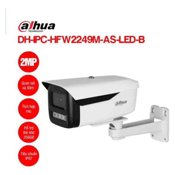 Camera IP 2MP DAHUA DH-IPC-HFW2249M-AS-LED-B
