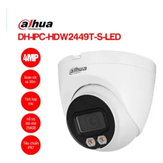 Camera IP 4MP Dome DAHUA DH-IPC-HDW2449T-S-LED