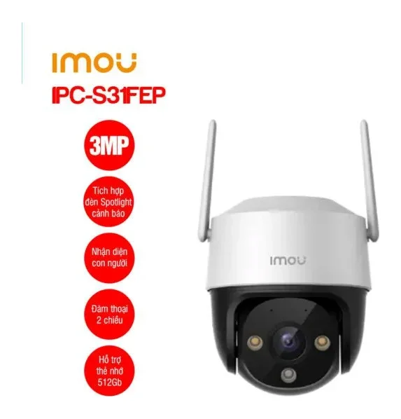Trọn Gói 1 Camera iMOU Cruiser SE+ 3MP Full Color Ngoài Trời + Thẻ Nhớ 64GB