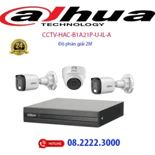 Lắp đặt bộ 3 camera Analog Dahua -  CCTV-HAC-B1A21P-U-IL-A
