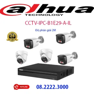 Lắp đặt bộ 5 camera IP Dahua -  CCTV-IPC-B1E29-A-IL