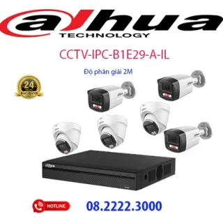 Lắp đặt bộ 6 camera IP Dahua -  CCTV-IPC-B1E29-A-IL