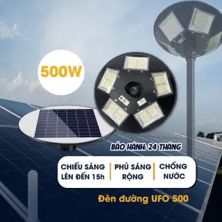 Đèn Năng Lượng Mặt Trời UFO - 500W - Lắp Camera HCM