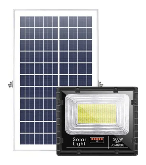 Đèn pha led năng lượng mặt trời JINDIAN JD-8200L 200W