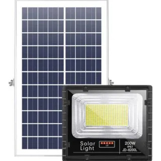 Đèn pha led năng lượng mặt trời JINDIAN JD-8200L 200W