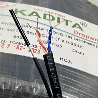 Cáp Đen 4 Lõi KADITA 1 Tim Có Cường Lực