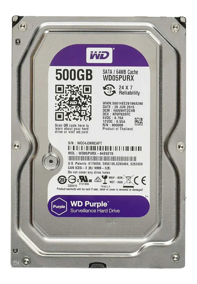 Ổ cứng WD PURPLE 500GB WD05PURX