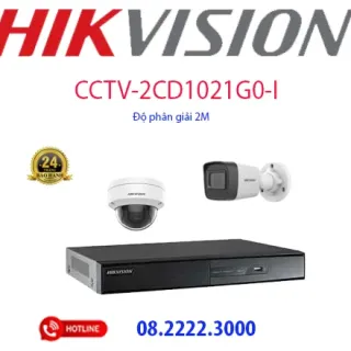 Lắp đặt bộ 2 camera IP Hikvision -  CCTV-2CD1021G0-I