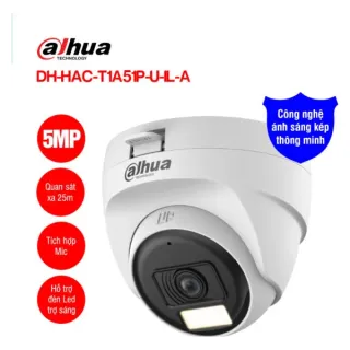 Camera HDCVI 5MP DAHUA DH-HAC-T1A51P-U-IL-A
