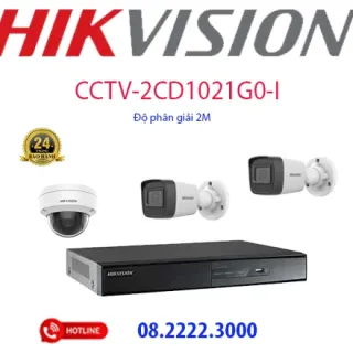 Lắp đặt bộ 3 camera IP Hikvision -  CCTV-2CD1021G0-I