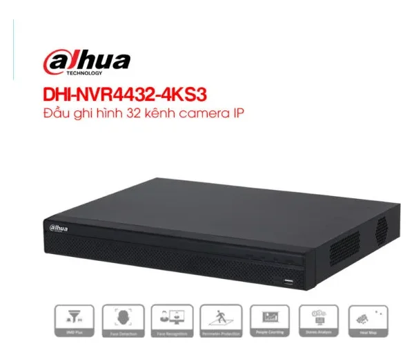 Đầu ghi hình IP 32 kênh DAHUA DHI-NVR4432-4KS3