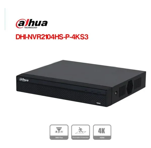 Đầu ghi hình IP PoE 4 kênh DAHUA DHI-NVR2104HS-P-4KS3