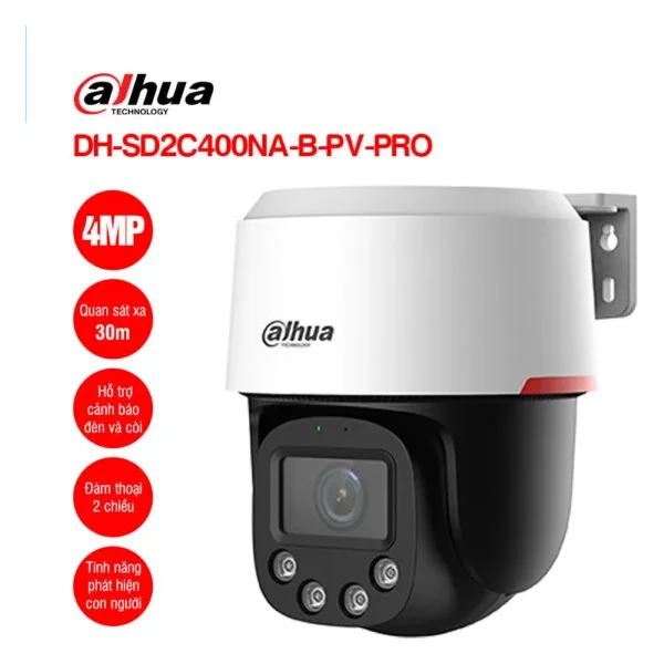 Camera IP PT 4MP DAHUA DH-SD2C400NA-B-PV-PRO