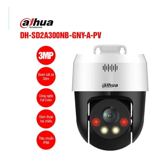 Camera IP quay quét 3MP DAHUA DH-SD2A300NB-GNY-A-PV
