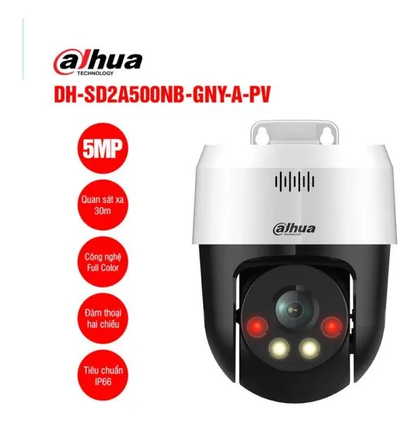 Camera IP quay quét 5MP DAHUA DH-SD2A500NB-GNY-A-PV
