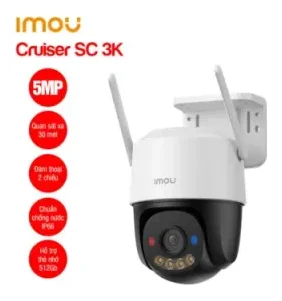 Trọn Gói 1 Camera Wifi iMOU Cruiser SC 3K 5MP IPC-K7FP-5H0WE Quay Quét + Thẻ Nhớ 64GB