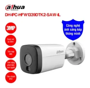 Trọn Gói 1 Camera Wifi Dahua DH-IPC-HFW1339DTK2-SAW-IL 3MP Ngoài Trời + Thẻ Nhớ 64GB