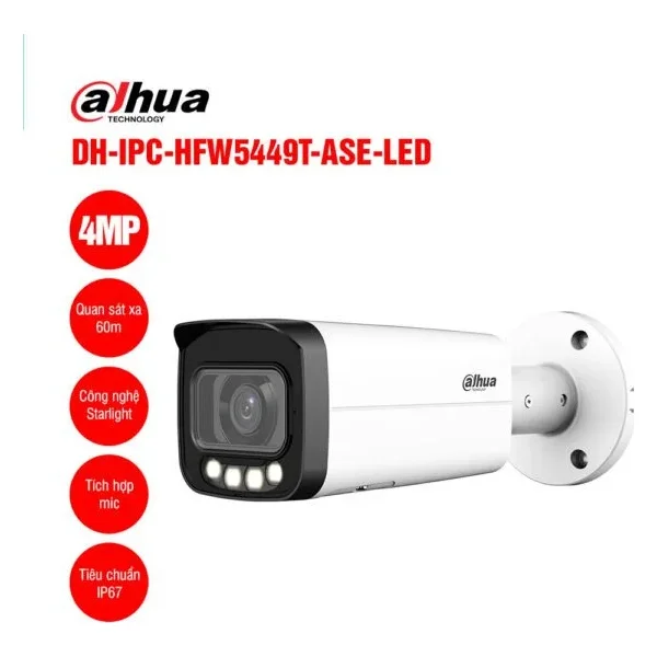 Camera IP 4MP DAHUA DH-IPC-HFW5449T-ASE-LED