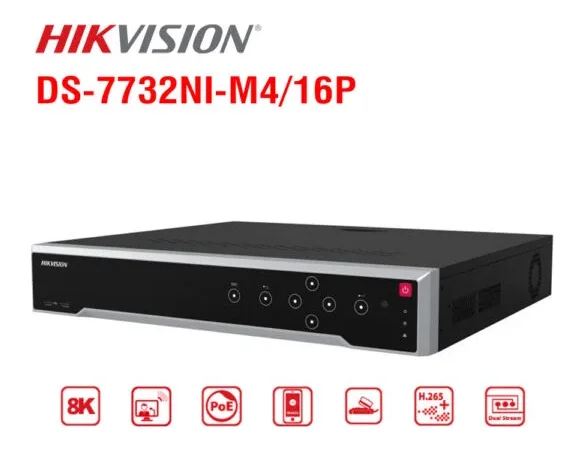 Đầu ghi IP 32 kênh HIKVISION DS-7732NI-M4/16P