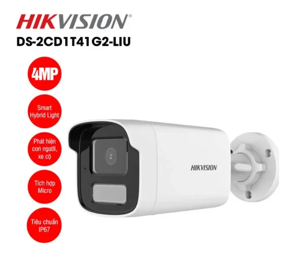 Camera IP 4MP thân trụ HIKVISION DS-2CD1T41G2-LIU