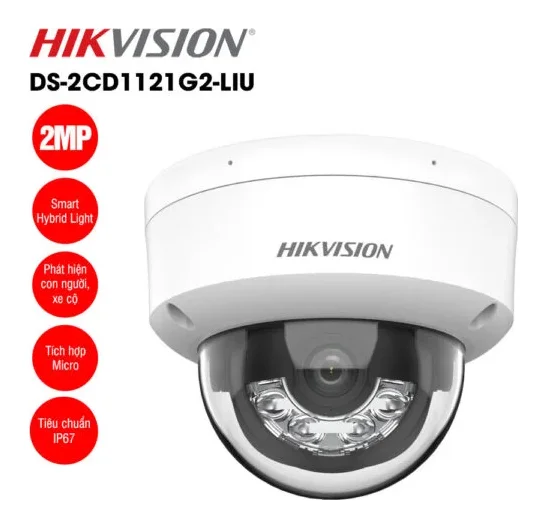 Camera IP 2MP bán cầu HIKVISION DS-2CD1121G2-LIU