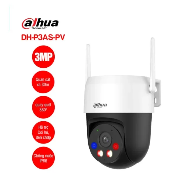 Camera Wifi quay quét 3MP DAHUA DH-P3AS-PV