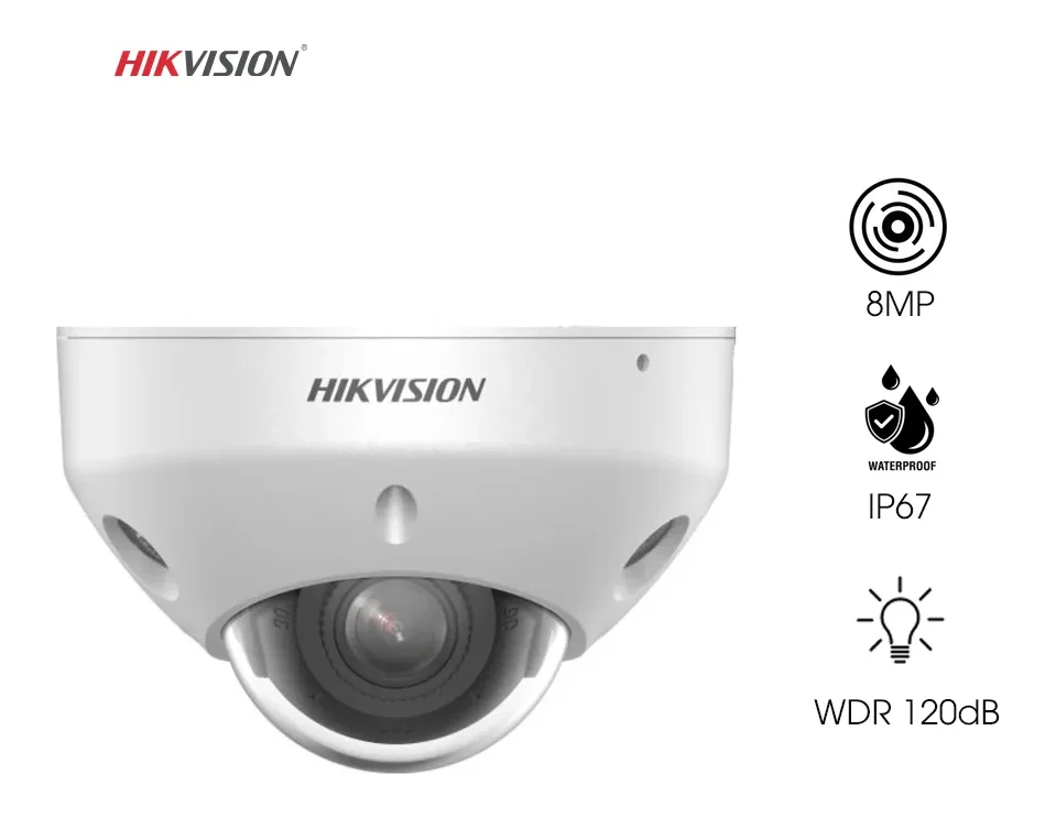 Camera IP Dome 8MP Hikvision DS-2CD2583G2-LIS2U