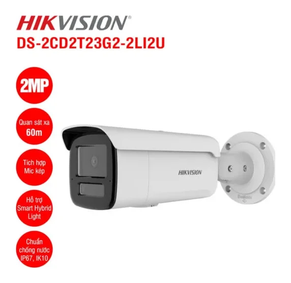 Camera IP 2MP Hikvision DS-2CD2T23G2-2LI2U