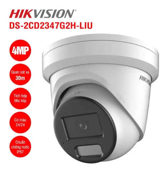 Camera IP Dome 4MP Hikvision DS-2CD2347G2H-LIU
